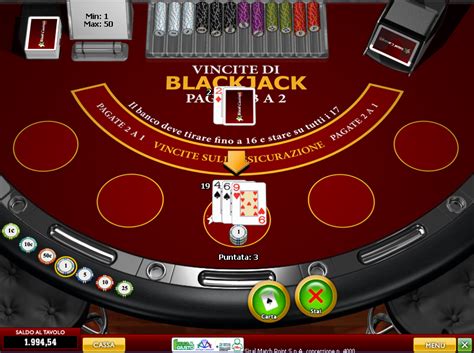 Blackjack giochi virtuali